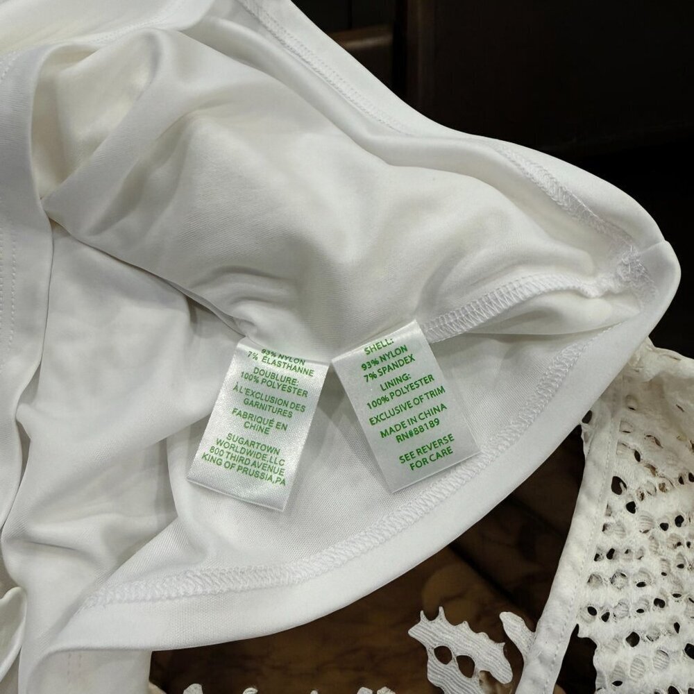 Lilly Pulitzer NWT Fontaine Dress in Resort White Flowing Leaf Lace Size XXS - Picture 11 of 14
